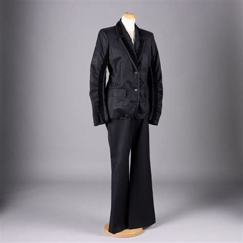 Giacche Yves saint laurent in Lana Nero taglia M International